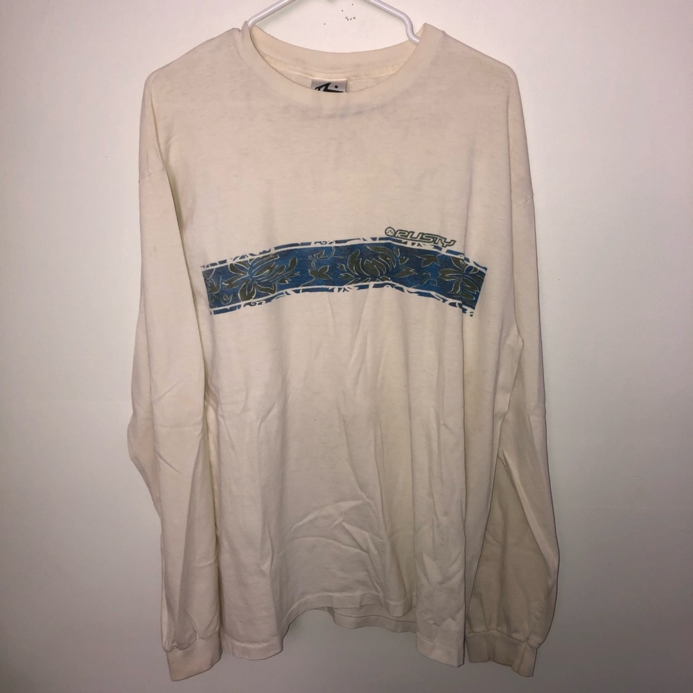 Rusty Surf Graphic Long Sleeve Tee Worn Y2K